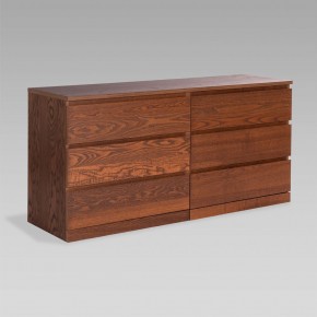 S01767 Варма Прайм 6Д комод 160x77x48 шпон ясень, коричневый в Миассе - miass.ok-mebel.com | фото