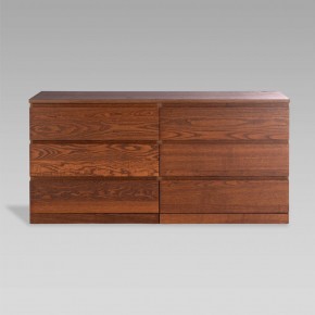 S01767 Варма Прайм 6Д комод 160x77x48 шпон ясень, коричневый в Миассе - miass.ok-mebel.com | фото 2