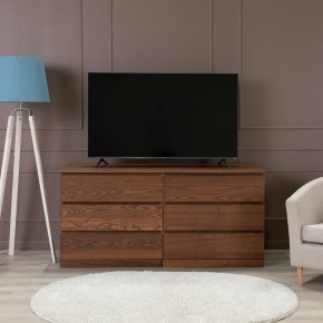 S01767 Варма Прайм 6Д комод 160x77x48 шпон ясень, коричневый в Миассе - miass.ok-mebel.com | фото 3