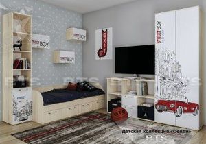 Шкаф антресольный АН-03 Сенди Мальчик в Миассе - miass.ok-mebel.com | фото 2