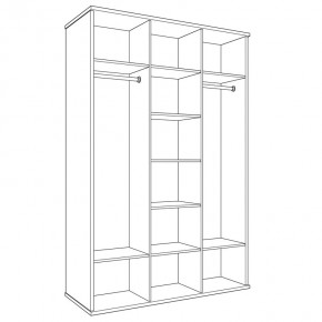 Шкаф 3-х дверный (корпус) Парма Нео в Миассе - miass.ok-mebel.com | фото 4
