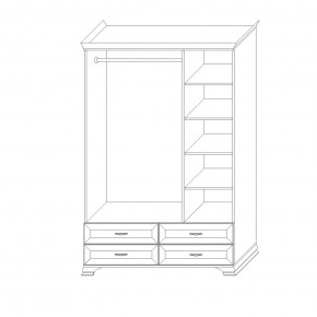 Шкаф 3-х дверный (корпус) Сиена в Миассе - miass.ok-mebel.com | фото 6