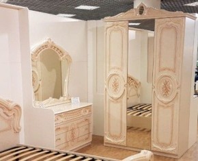 Шкаф 3-х дверный с зеркалами (01.143) Роза (беж) в Миассе - miass.ok-mebel.com | фото 3