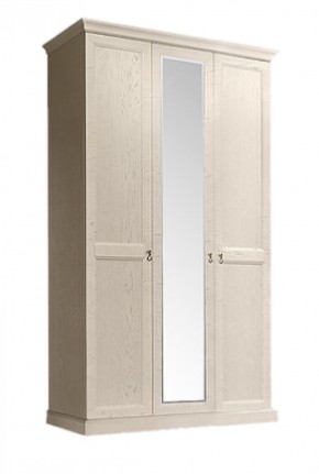 Шкаф 3-х дверный (с зеркалом) для платья и белья Венеция дуб седан (ВНШ1/3) в Миассе - miass.ok-mebel.com | фото