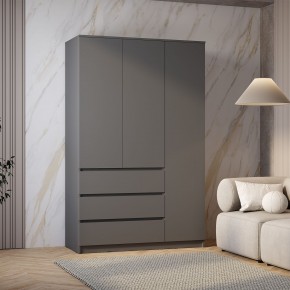 Шкаф 3-х створчатый Симпл ШК-08 (графит) в Миассе - miass.ok-mebel.com | фото 3