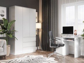 Шкаф 3-ств. с 3 ящиками "Бьянко" в Миассе - miass.ok-mebel.com | фото 4