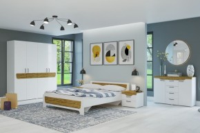 Шкаф 4-х створчатый Милана (Белый/Сосна Гранд) в Миассе - miass.ok-mebel.com | фото 4