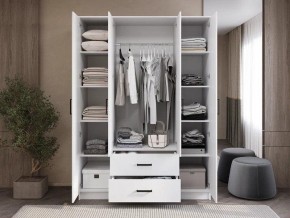 Шкаф 4-х створчатый Титан (белый) в Миассе - miass.ok-mebel.com | фото 2