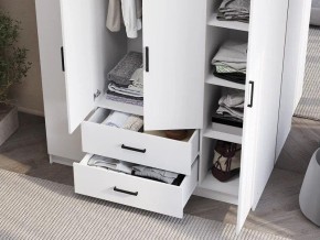 Шкаф 4-х створчатый Титан (белый) в Миассе - miass.ok-mebel.com | фото 3