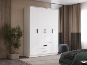Шкаф 4-х створчатый Титан (белый) в Миассе - miass.ok-mebel.com | фото 5