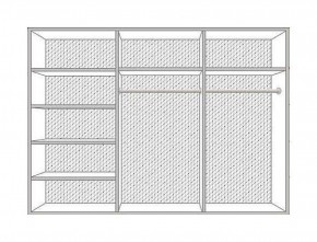 Шкаф 6-и дверный с зеркалами (04.146) Диана в Миассе - miass.ok-mebel.com | фото 2