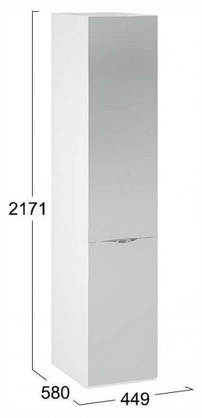 Шкаф для белья Глосс СМ-319.07.002 в Миассе - miass.ok-mebel.com | фото 4