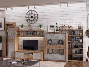 ТЕРРА Шкаф для посуды  (Бетон темный/дуб сонома) в Миассе - miass.ok-mebel.com | фото 3