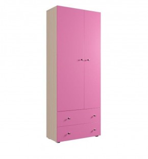 Шкаф ДМ 800 с 2-мя ящиками (розовый) в Миассе - miass.ok-mebel.com | фото