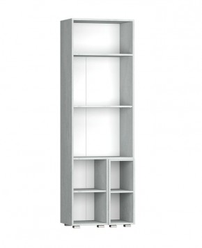 Шкаф Эльза (Бетонный Камень/Белый) в Миассе - miass.ok-mebel.com | фото 3