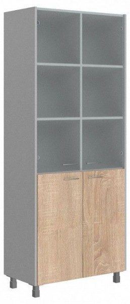 Шкаф книжный Offix New OHC 87.2 в Миассе - miass.ok-mebel.com | фото