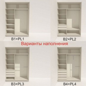 Шкаф-купе 1600 серии SOFT D1+D3+B2+PL1 (2 ящика+1штанга) профиль «Графит» в Миассе - miass.ok-mebel.com | фото 5