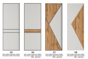 Шкаф-купе 1600 серии SOFT D8+D2+B2+PL4 (2 ящика+F обр.штанга) профиль «Графит» в Миассе - miass.ok-mebel.com | фото 10