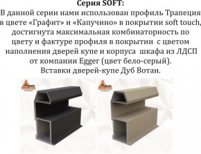 Шкаф-купе 1800 серии SOFT D1+D3+B2+PL1 (2 ящика+1штанга) профиль «Графит» в Миассе - miass.ok-mebel.com | фото 11