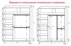 Шкаф-купе 1800 серии SOFT D1+D3+B2+PL1 (2 ящика+1штанга) профиль «Графит» в Миассе - miass.ok-mebel.com | фото 7