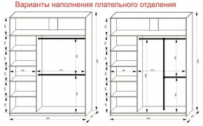 Шкаф-купе 1800 серии SOFT D8+D2+B2+PL4 (2 ящика+F обр.штанга) профиль «Графит» в Миассе - miass.ok-mebel.com | фото 8