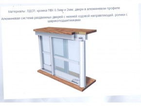 Шкаф-купе ШКО-3 2730 мм зеркало/ЛДСП/ЛДСП/зеркало в Миассе - miass.ok-mebel.com | фото 5