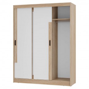 Шкаф-купе Смарт ШКК-06 (дуб сонома/белый) в Миассе - miass.ok-mebel.com | фото 4