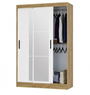 Шкаф-купе Тайм ШКК-03 (крафт/белый) в Миассе - miass.ok-mebel.com | фото 2