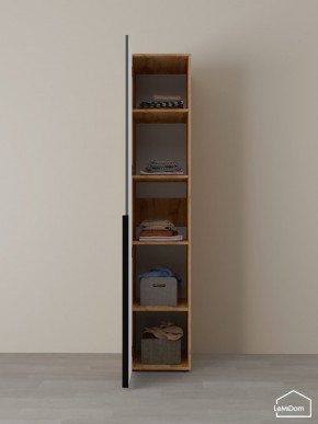 Шкаф Linnea MHR-1-2 2050х400х510 (ДВ-М 11.1.25) в Миассе - miass.ok-mebel.com | фото 4