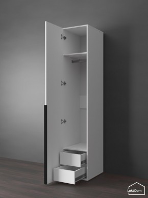 Шкаф Linnea MHR-1-3 2050х400х510 (Белый-М 11.1.1) в Миассе - miass.ok-mebel.com | фото 7
