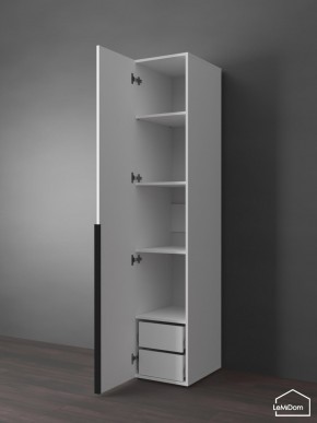 Шкаф Linnea MHR-1-3 2050х400х510 (Белый-М 11.1.2) в Миассе - miass.ok-mebel.com | фото 5