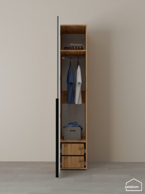 Шкаф Linnea MHR-1-3 2050х400х510 (ДВ-М 11.1.25) в Миассе - miass.ok-mebel.com | фото 5