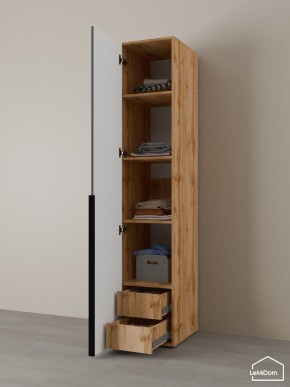 Шкаф Linnea MHR-1-4 2050х400х510 (ДВ-М 11.1.25) в Миассе - miass.ok-mebel.com | фото 5