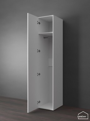 Шкаф Linnea MHR-1PO 2050х400х510 (Белый-М 11.1.1) в Миассе - miass.ok-mebel.com | фото 4