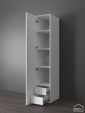 Шкаф Linnea MHR-1PO-4 2050х400х510 (Белый-М 11.1.2) в Миассе - miass.ok-mebel.com | фото 4