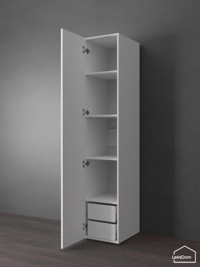 Шкаф Linnea MHR-1PO-4 2050х400х510 (Белый-М 11.1.2) в Миассе - miass.ok-mebel.com | фото 5