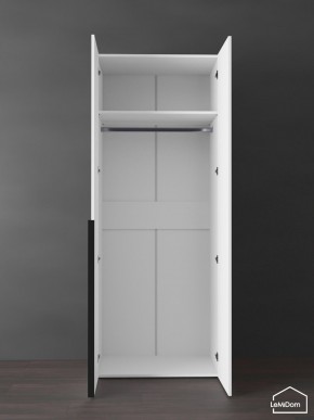 Шкаф Linnea MHR-2 2050х800х510 (Белый-М 11.1.2) в Миассе - miass.ok-mebel.com | фото 4