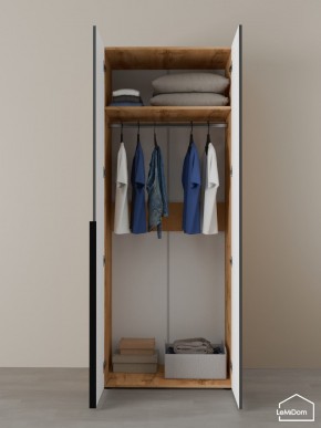 Шкаф Linnea MHR-2 2050х800х510 (ДВ-М 11.1.25) в Миассе - miass.ok-mebel.com | фото 4