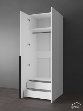 Шкаф Linnea MHR-2-3 2050х800х510 (Белый-М 11.1.2) в Миассе - miass.ok-mebel.com | фото 5