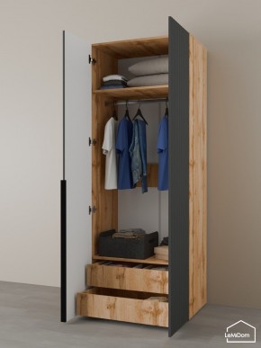 Шкаф Linnea MHR-2-3 2050х800х510 (ДВ-М 11.1.25) в Миассе - miass.ok-mebel.com | фото 6