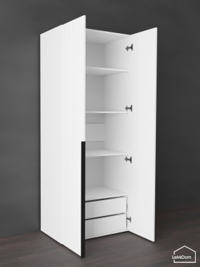 Шкаф Linnea MHR-2-4 2050х800х510 (Белый-М 11.1.2) в Миассе - miass.ok-mebel.com | фото 6