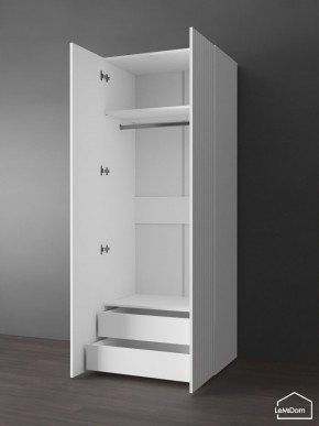 Шкаф Linnea MHR-2PO-3 2050х800х510 (Белый-М 11.1.1) в Миассе - miass.ok-mebel.com | фото 5