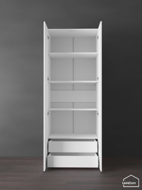 Шкаф Linnea MHR-2PO-4 2050х800х510 (Белый-М 11.1.2) в Миассе - miass.ok-mebel.com | фото 6