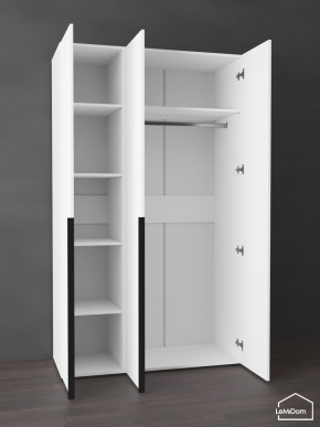 Шкаф Linnea MHR-3-1 2050х1200х510 (Белый-М 11.1.2) в Миассе - miass.ok-mebel.com | фото 4