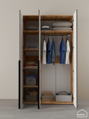 Шкаф Linnea MHR-3-1 2050х1200х510 (ДВ-М 11.1.25) в Миассе - miass.ok-mebel.com | фото 4