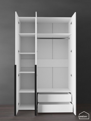 Шкаф Linnea MHR-3-2 2050х1200х510 (Белый-М 11.1.2) в Миассе - miass.ok-mebel.com | фото 6