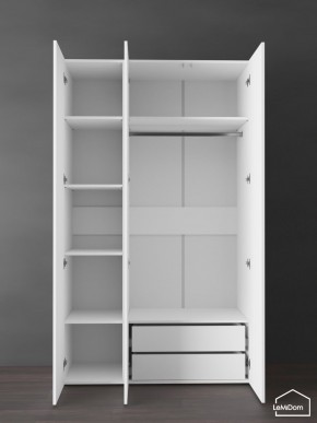 Шкаф Linnea MHR-3PO-2 2050х1200х510 (Белый-М 11.1.1) в Миассе - miass.ok-mebel.com | фото 6