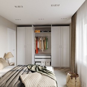 Шкаф МАКС двухстворчатый, цвет белый в Миассе - miass.ok-mebel.com | фото 4