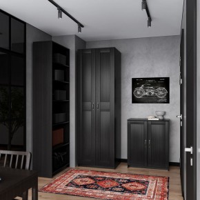 Шкаф МАКС двухстворчатый, цвет Дуб Венге в Миассе - miass.ok-mebel.com | фото 4