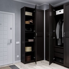 Шкаф МАКС однодверный узкий, цвет Дуб Венге в Миассе - miass.ok-mebel.com | фото 4